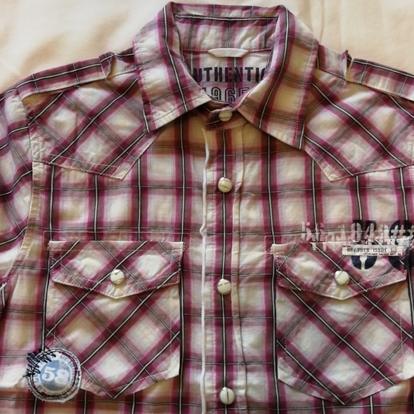 NWOT Next Boy 8 Button down Short sleeve shirt - Picture 3 of 5